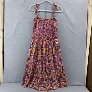 Draper James Pink Taylor‎ Smocked Sundress in Orange Blossom Size Medium Casual